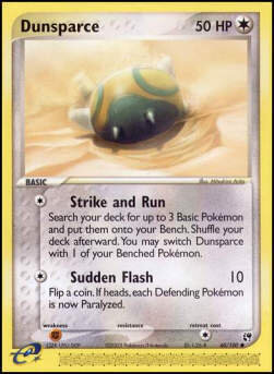 Carta pokemon Dunsparce (SS 60)-EX TEMPESTA DI SABBIA-C - lingua ITA-condizione GD