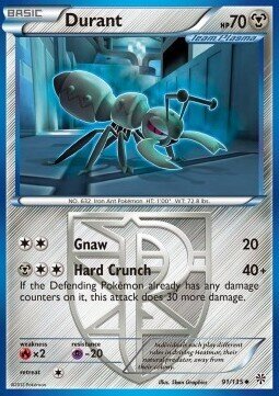 Carta pokemon Durant (PLS 91)-URAGANO PLASMA-U - lingua ITA-condizione EX