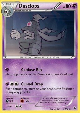 Carta pokemon Dusclops (FLF 39)-FUOCO INFERNALE-U - lingua ITA-condizione EX