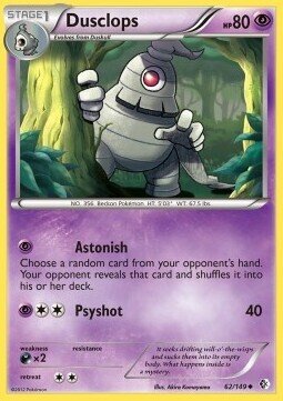 Carta pokemon Dusclops (BCR 62)-CONFINI VARCATI-U - lingua ITA-condizione EX