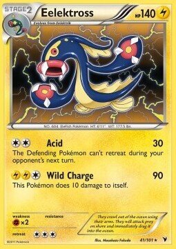 Carta pokemon Eelektross (NVI 41)-VITTORIE REGALI-RARE HOLO - lingua ITA-condizione EX