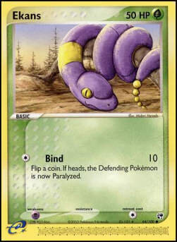 Carta pokemon Ekans (SS 64)-EX TEMPESTA DI SABBIA-C - lingua ITA-condizione EX