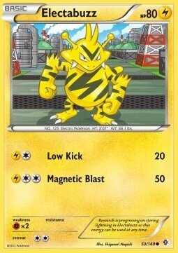 Carta pokemon Electabuzz (BCR 53)-CONFINI VARCATI-C - lingua ITA-condizione EX