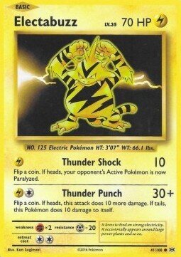 Carta pokemon Electabuzz (EVO 41)-EVOLUZIONI-C - lingua ITA-condizione NM