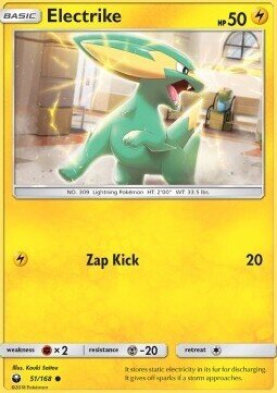 Carta pokemon Electrike (CES 51)-CELESTIAL STORM-C - lingua ITA-condizione NM