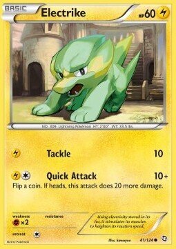 Carta pokemon Electrike (DRX 41)-STIRPE DEI DRAGHI-C - lingua ITA-condizione NM