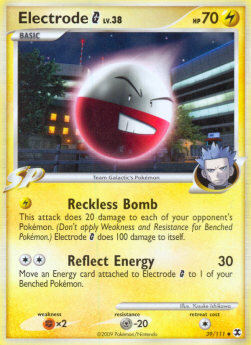 Carta pokemon Electrode [G] Lv. 38 (RR 39)-LA SCESA DEI RIVALI-U - lingua ITA-condizione EX