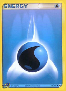 Carta pokemon Energia Acqua (RS 106)-EX RUBINO & ZAFFIRO-C - lingua EN-condizione EX