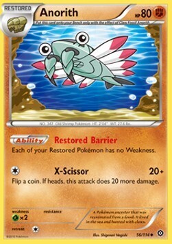 Carta pokemon Anorith (STS 56)-STEAM SIEGE-U - lingua ITA-condizione NM