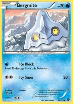 Carta pokemon Bergmite (STS 36)-STEAM SIEGE-C - lingua ITA-condizione EX