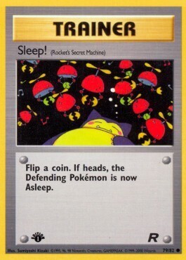 Carta pokemon Dormi! (TR 79)-TEAM ROCKET-C - lingua EN-condizione GD