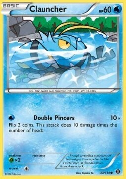 Carta pokemon Clauncher (STS 33)-STEAM SIEGE-C - lingua ITA-condizione EX Carta pokemon Clauncher (STS 33)-STEAM SIEGE-C - lingua ITA-condizione EX
