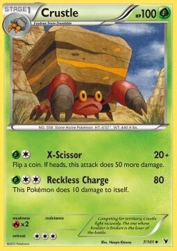 Carta pokemon Crustle (NVI 7)-VITTORIE REGALI-U - lingua ITA-condizione EX