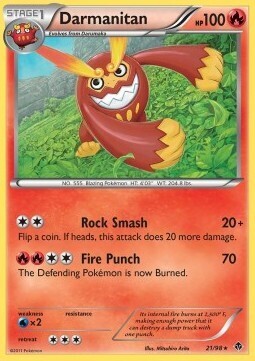 Carta pokemon Darmanitan (EPO 21)-NUOVE FORZE-R - lingua ITA-condizione EX Carta pokemon Darmanitan (EPO 21)-NUOVE FORZE-R - lingua ITA-condizione EX