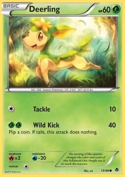 Carta pokemon Deerling (EPO 15)-NUOVE FORZE-C - lingua ITA-condizione GD Carta pokemon Deerling (EPO 15)-NUOVE FORZE-C - lingua ITA-condizione GD