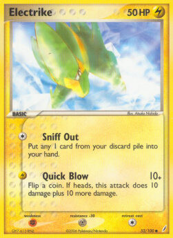 Carta pokemon Electrike (CG 52)-EX GUARDIANI DEI CRISTALLI-C - lingua ITA-condizione EX