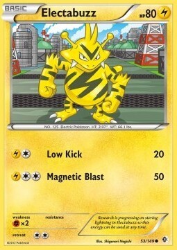 Carta pokemon Electabuzz (BCR 53)-CONFINI VARCATI-C - lingua ITA-condizione EX
