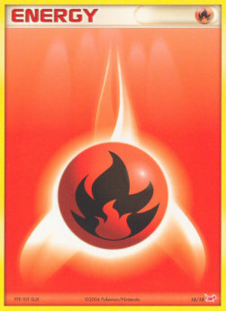 Carta pokemon Energia Fuoco (TK1 Latias-10)-EX TRAINER KIT-C - lingua EN-condizione EX