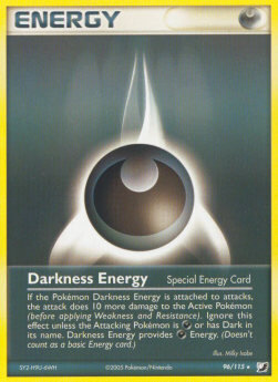 Carta pokemon Energia Oscurità (UF 96)-EX FORZE SEGRETE-R - lingua ITA-condizione GD