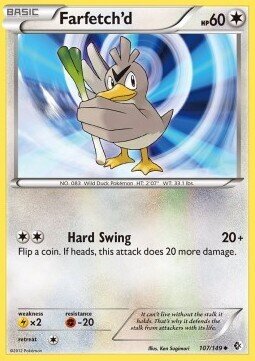 Carta pokemon Farfetch'd (BCR 107)-CONFINI VARCATI-U - lingua ITA-condizione EX