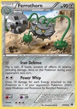 Carta pokemon Ferrothorn (EPO 73)-NUOVE FORZE-U - lingua ITA-condizione EX