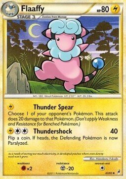 Carta pokemon Flaaffy (CL 43)-RICHIAMO DELLE LEGGENDE-U - lingua ITA-condizione EX