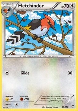 Carta pokemon Fletchinder (STS 95)-STEAM SIEGE-U - lingua ITA-condizione NM