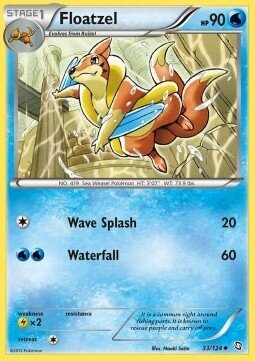 Carta pokemon Floatzel (DRX 33)-STIRPE DEI DRAGHI-U - lingua ITA-condizione EX