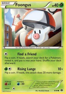 Carta pokemon Foongus (NXD 8)-DESTINI FUTURI-C - lingua ITA-condizione GD
