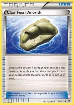 Carta pokemon Fossilunghia di Anorith (STS 100)-STEAM SIEGE-U - lingua ITA-condizione EX