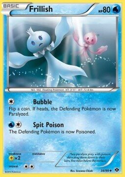 Carta pokemon Frillish (NXD 34)-DESTINI FUTURI-U - lingua ITA-condizione EX