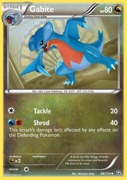 Carta pokemon Gabite (DRX 88)-STIRPE DEI DRAGHI-U - lingua ITA-condizione NM