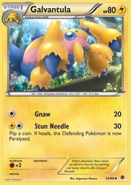 Carta pokemon Galvantula (EPO 34)-NUOVE FORZE-U - lingua ITA-condizione EX