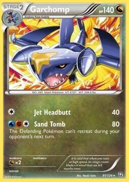 Carta pokemon Garchomp (DRX 91)-STIRPE DEI DRAGHI-R - lingua ITA-condizione EX