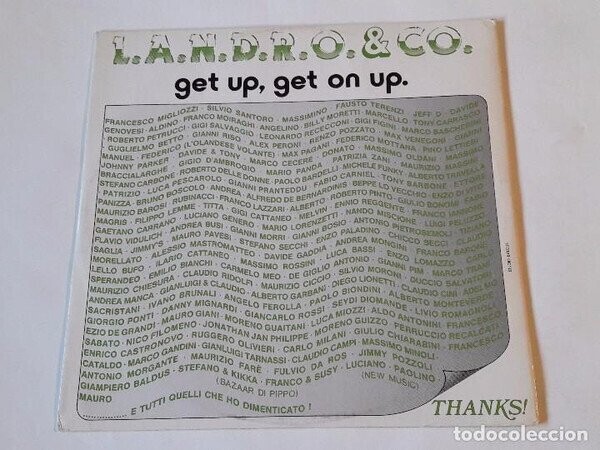 Vinyl, 12"-L.A.N.D.R.O. & Co. ‎– Get Up, Get On Up-italia-Electronic-1978-VG/VG