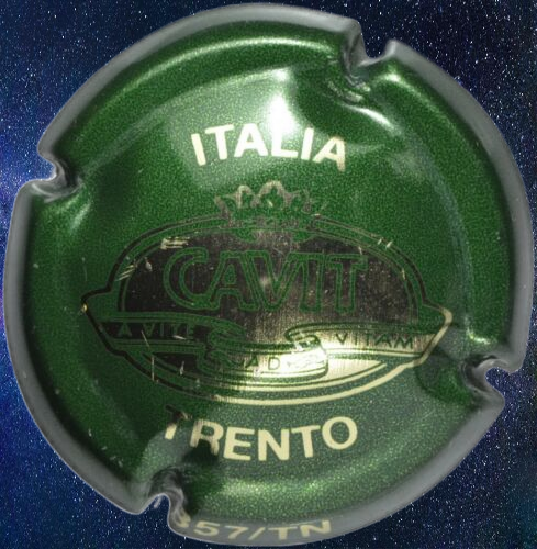 Caspula spumante - Cavit Trento Verde e oro -italia    Usata