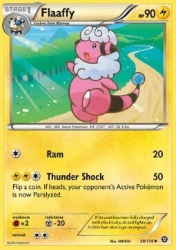 Carta pokemon Flaaffy (STS 39)-STEAM SIEGE-U - lingua ITA-condizione EX