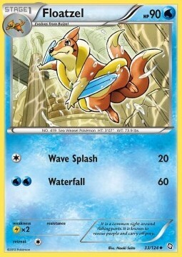 Carta pokemon Floatzel (DRX 33)-STIRPE DEI DRAGHI-U - lingua ITA-condizione EX