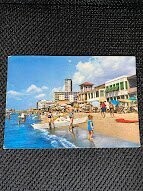 Cartolina Formato Grande - Follonica (GR) Spiaggia di Levante - colori