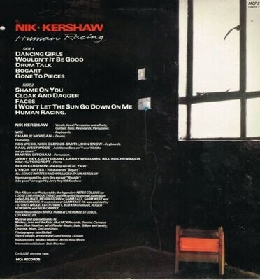 33 rpm-Nik Kershaw ‎– Human Racing-UK-Pop- 1984 --VG/VG