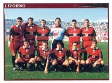 Figurina - Calciatori Panini 1998-99 - Sticker 631 Livorno squadra -   Nuova - ITALIA