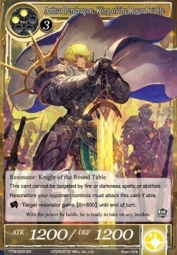 Arthur Pendragon, King of the Round Table- FOW -TTW-ITA-NM-foil