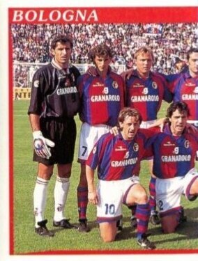 Figurina-Calciatori Panini 1998-99 - Sticker 25 Bologna Squadra parte A-   Nuova