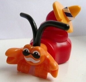Kinder sorpresa TT057 - Conchiglia rossa con cappello messicano  no Bpz