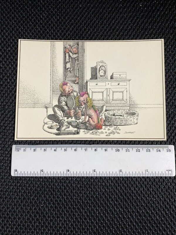 Cartolina Formato Grande Glenat 1986 "les petits anges" N.1022 non viag.-colori