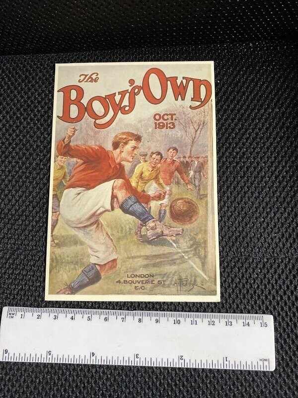 Cartolina Formato Grande Maryfair coll.n.BB143 Boy's own cover football-colori
