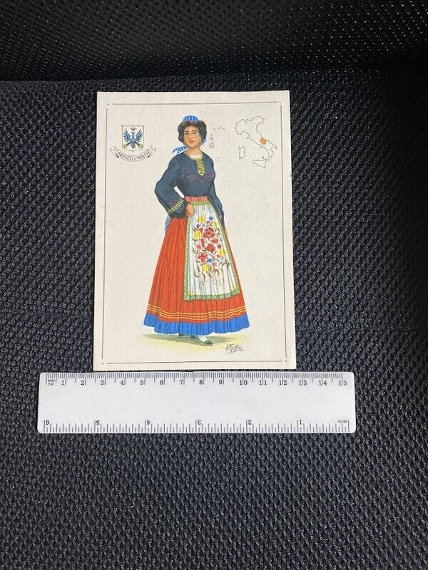 Cartolina Formato Grande Costume regionale Abruzzi  Molise Non Viaggiata 1962-colori