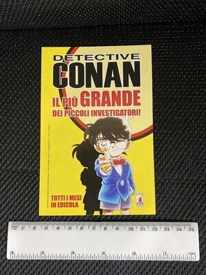 Cartolina Pubblicitaria fumetto Detective Conan Non Viaggiata-colori