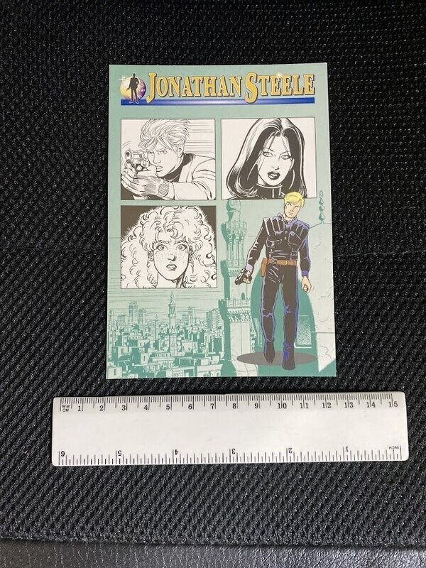 Cartolina Pubblicitaria fumetto Jonathan Steele vers.2  Non Viaggiata-colori