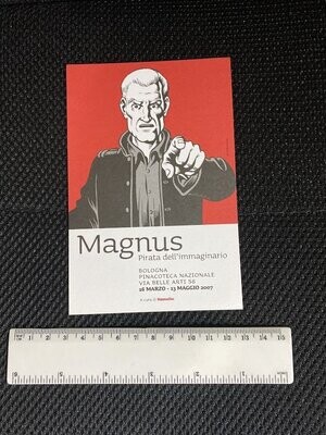 Cartolina Pubblicitaria fumetto Magnus prirata dell'immaginario Non Viaggiata